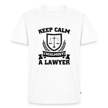 Profession d'avocat | Avocats Juristes Jura BGB Cadeaux - T-shirt Premium bio Homme - blanc - Devant - Nico (187cm)