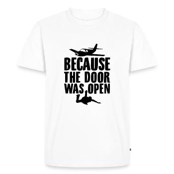 Skydive | Parachute Skydiving Skydiver Gifts - Men's Premium Organic T-Shirt - white - Front - Nico (187cm)