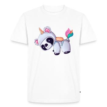 Astronaut Unicorn Koala - Men's Premium Organic T-Shirt - white - Front - Nico (187cm)