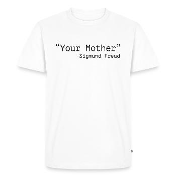 Freud - T-shirt Premium bio Homme - blanc - Devant - Nico (187cm)