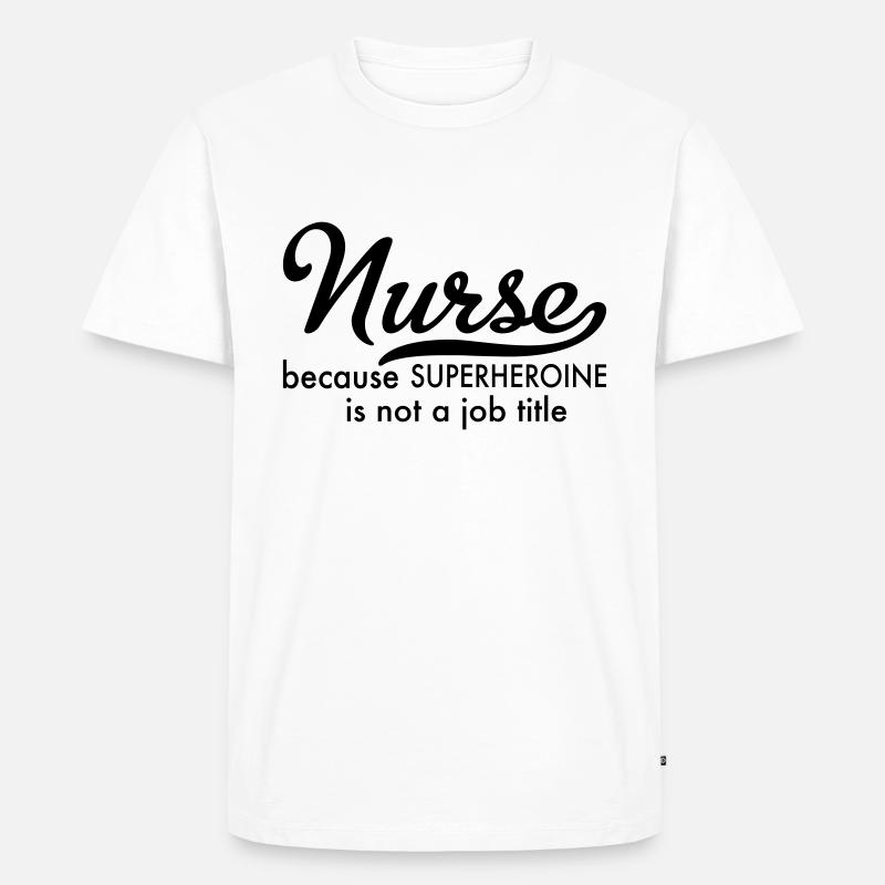 Krankenschwester - Männer Premium Bio T-Shirt - Weiß