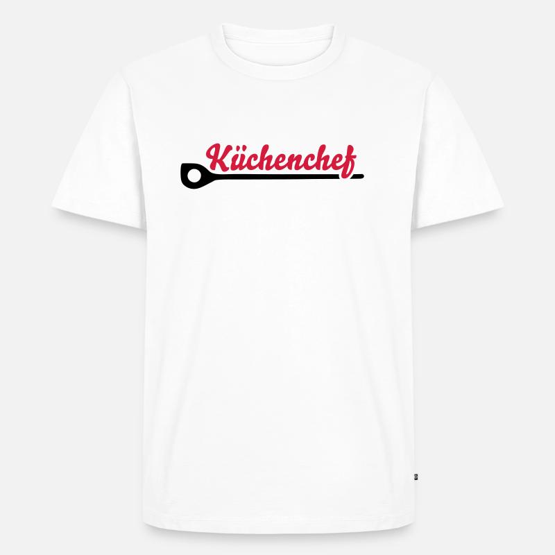 Küchenchef - Männer Premium Bio T-Shirt - Weiß