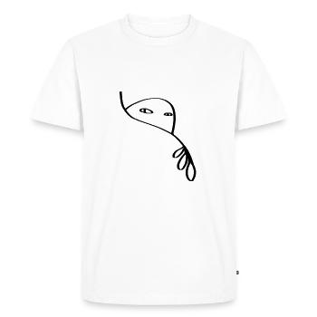 Callo - T-shirt Premium bio Homme - blanc - Devant - Nico (187cm)