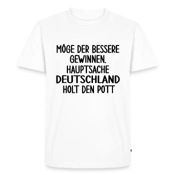 Football Football Germany Fan Articles Germany - Men's Premium Organic T-Shirt - white - Front - Nico (187cm)