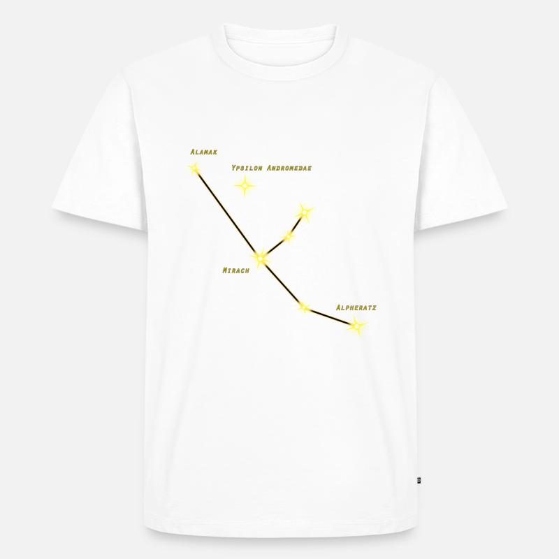 Andromeda - Männer Premium Bio T-Shirt - Weiß