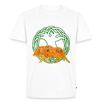 eber gullinborsti e 266 - Men's Premium Organic T-Shirt - white - Front - Nico (187cm)