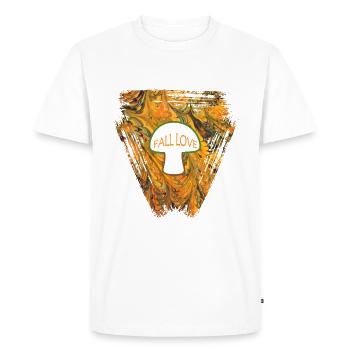champignon e 116 - T-shirt Premium bio Homme - blanc - Devant - Nico (187cm)