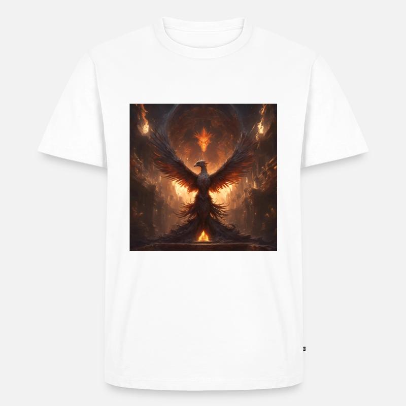 Der Phönix - Männer Premium Bio T-Shirt - Weiß