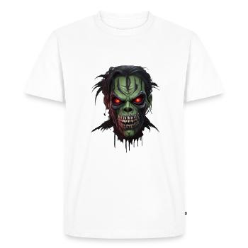 halloween zombie - T-shirt Premium bio Homme - blanc - Devant - Nico (187cm)