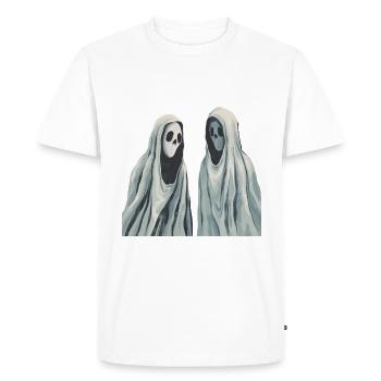 Silent Spectres - Men's Premium Organic T-Shirt - white - Front - Nico (187cm)