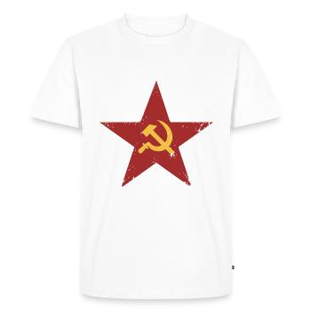 Design rétro soviétique - T-shirt Premium bio Homme - blanc - Devant - Nico (187cm)