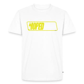 SIMSON - MOPEDPORN - ALLEMAGNE DE L’EST - T-shirt Premium bio Homme - blanc - Devant - Nico (187cm)