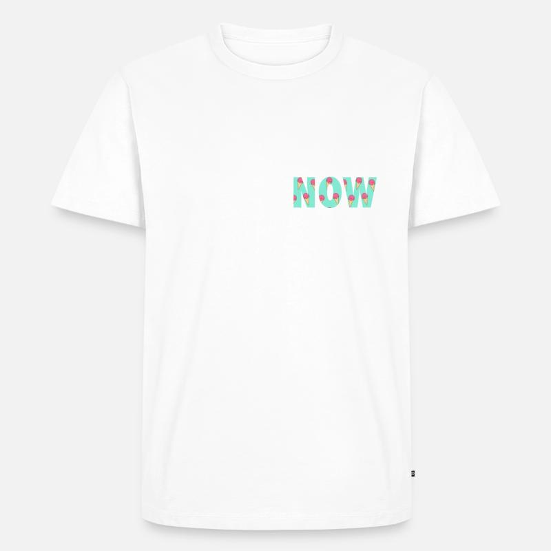 Sei jetzt besser Eis - Männer Premium Bio T-Shirt - Weiß