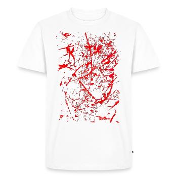 « Abstract 69 » par Acryl Galerie & Design - T-shirt Premium bio Homme - blanc - Devant - Nico (187cm)