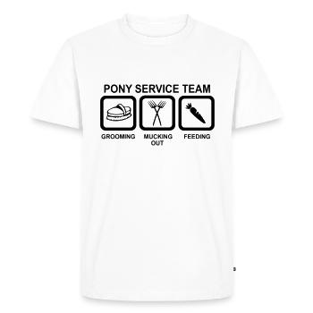 Pony - T-shirt Premium bio Homme - blanc - Devant - Nico (187cm)