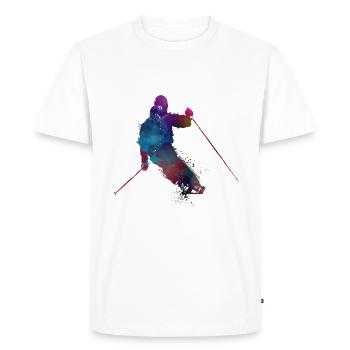 Ski sport art #ski #sport - T-shirt Premium bio Homme - blanc - Devant - Nico (187cm)