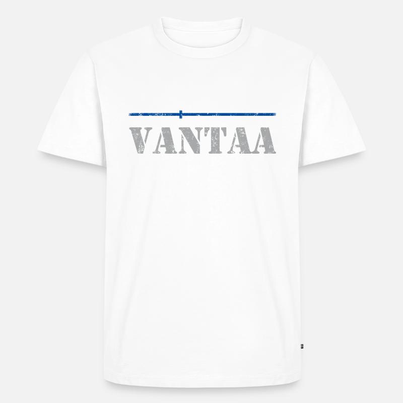 Vantaa - Männer Premium Bio T-Shirt - Weiß