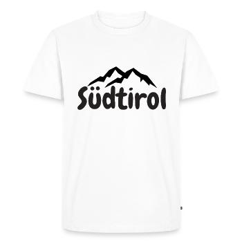 Tyrol du Sud - T-shirt Premium bio Homme - blanc - Devant - Nico (187cm)