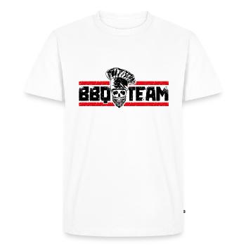 grill bbq team skull - Men's Premium Organic T-Shirt - white - Front - Nico (187cm)