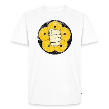 Wing Chun Tsun Logo Lotus Fight Gym - T-shirt Premium bio Homme - blanc - Devant - Nico (187cm)