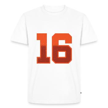 Doux 16 - T-shirt Premium bio Homme - blanc - Devant - Nico (187cm)
