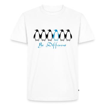 Be Different - T-shirt Premium bio Homme - blanc - Devant - Nico (187cm)