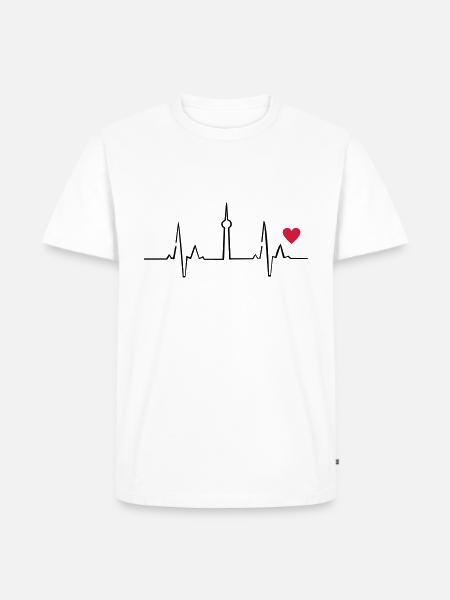 Berlin - Männer Premium Bio T-Shirt - Weiß