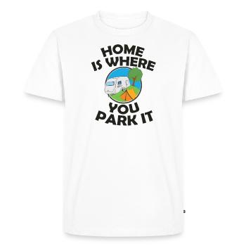 caravane - T-shirt Premium bio Homme - blanc - Devant - Nico (187cm)