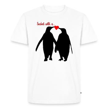 Pingouin - T-shirt Premium bio Homme - blanc - Devant - Nico (187cm)
