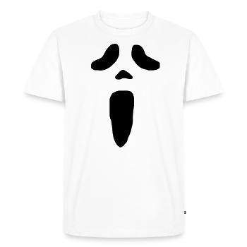 chemises d'halloween - T-shirt Premium bio Homme - blanc - Devant - Nico (187cm)