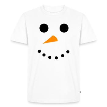 shirt de Noël - T-shirt Premium bio Homme - blanc - Devant - Nico (187cm)