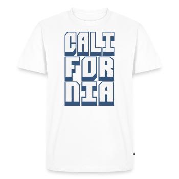 Clifornia hoodie - T-shirt Premium bio Homme - blanc - Devant - Nico (187cm)