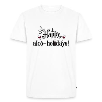vœux de Noël - T-shirt Premium bio Homme - blanc - Devant - Nico (187cm)
