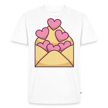 Service de livraison - T-shirt Premium bio Homme - blanc - Devant - Nico (187cm)