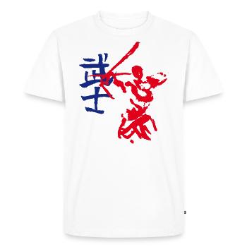 Archer - Warrior Symbol - Men's Premium Organic T-Shirt - white - Front - Nico (187cm)