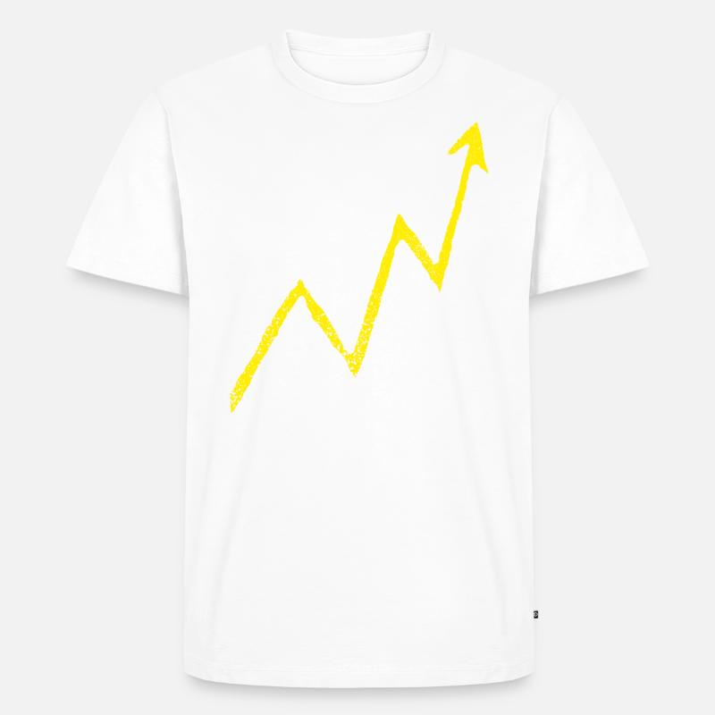 Elektro Blitz - Männer Premium Bio T-Shirt - Weiß