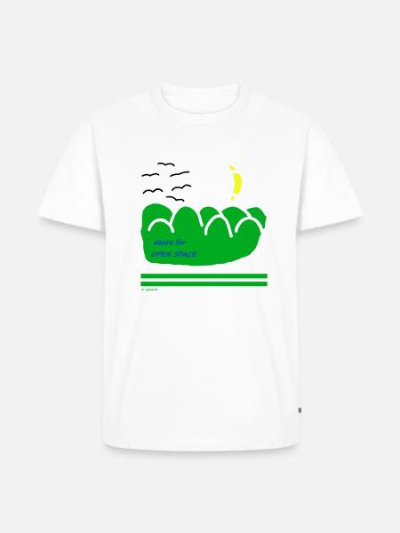 OpenSpace1 - Männer Premium Bio T-Shirt - Weiß