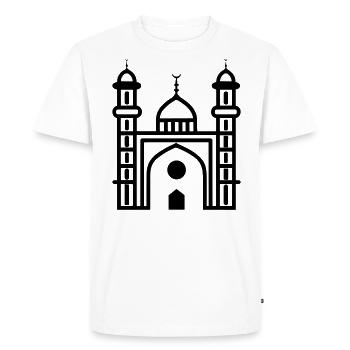 Mosquée - T-shirt Premium bio Homme - blanc - Devant - Nico (187cm)