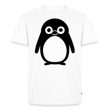 Pingouin - T-shirt Premium bio Homme - blanc - Devant - Nico (187cm)