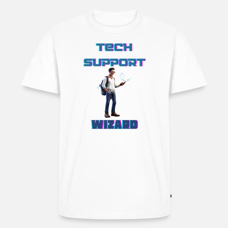 Technischer Support-Assistent - Männer Premium Bio T-Shirt - Weiß