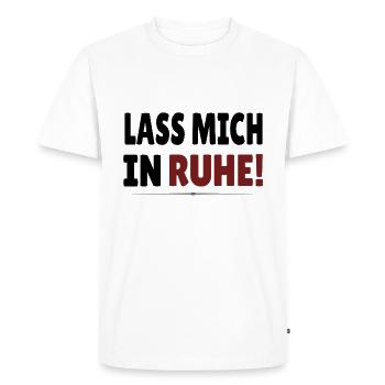 Lass Mich In Ruhe Frecher Spruch - Männer Premium Bio T-Shirt - Weiß - Vorne - Nico (187cm)
