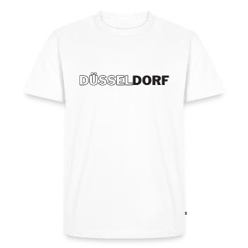 Dusseldorf - T-shirt Premium bio Homme - blanc - Devant - Nico (187cm)