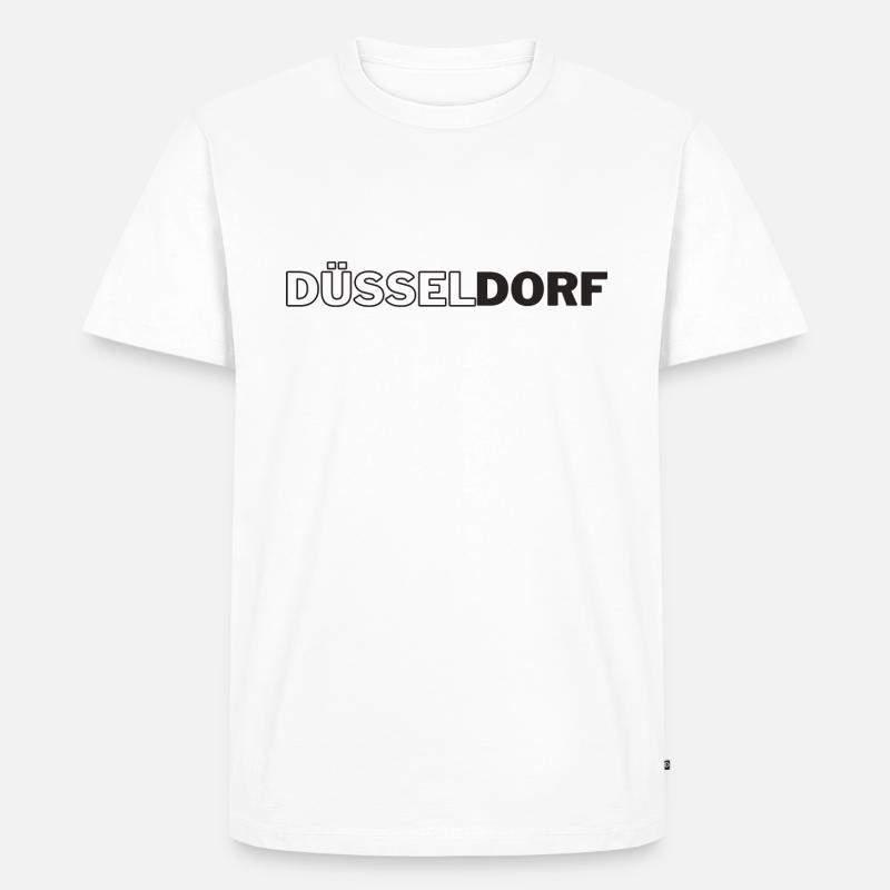 Düsseldorf - Männer Premium Bio T-Shirt - Weiß