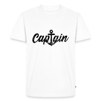 Capitaine capitaine - T-shirt Premium bio Homme - blanc - Devant - Nico (187cm)