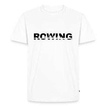 Rowing, Aviron - T-shirt Premium bio Homme - blanc - Devant - Nico (187cm)