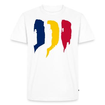 Chad - Men's Premium Organic T-Shirt - white - Front - Nico (187cm)