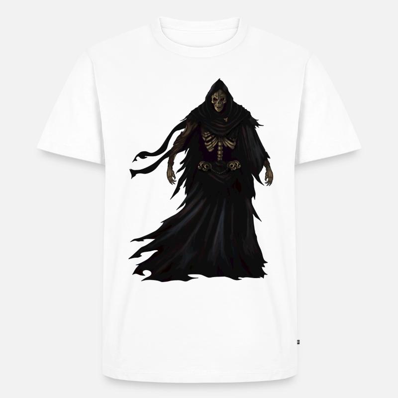 Sensenmann - Männer Premium Bio T-Shirt - Weiß
