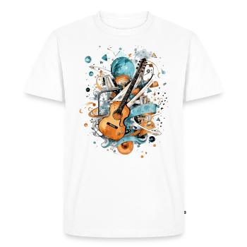 Un univers musical - T-shirt Premium bio Homme - blanc - Devant - Nico (187cm)