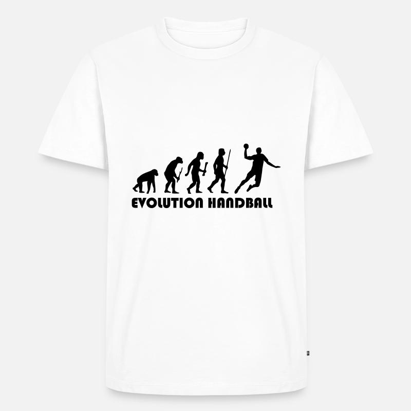 Evolution Handball - T-shirt Premium bio Homme - blanc