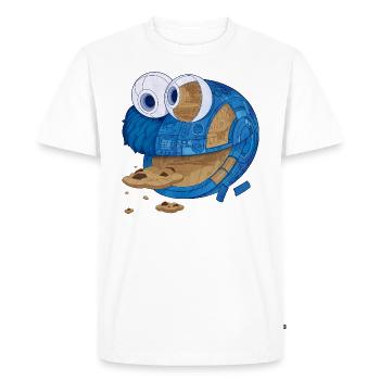 5 Rue Sésame Macaron Machine - T-shirt Premium bio Homme - blanc - Devant - Nico (187cm)
